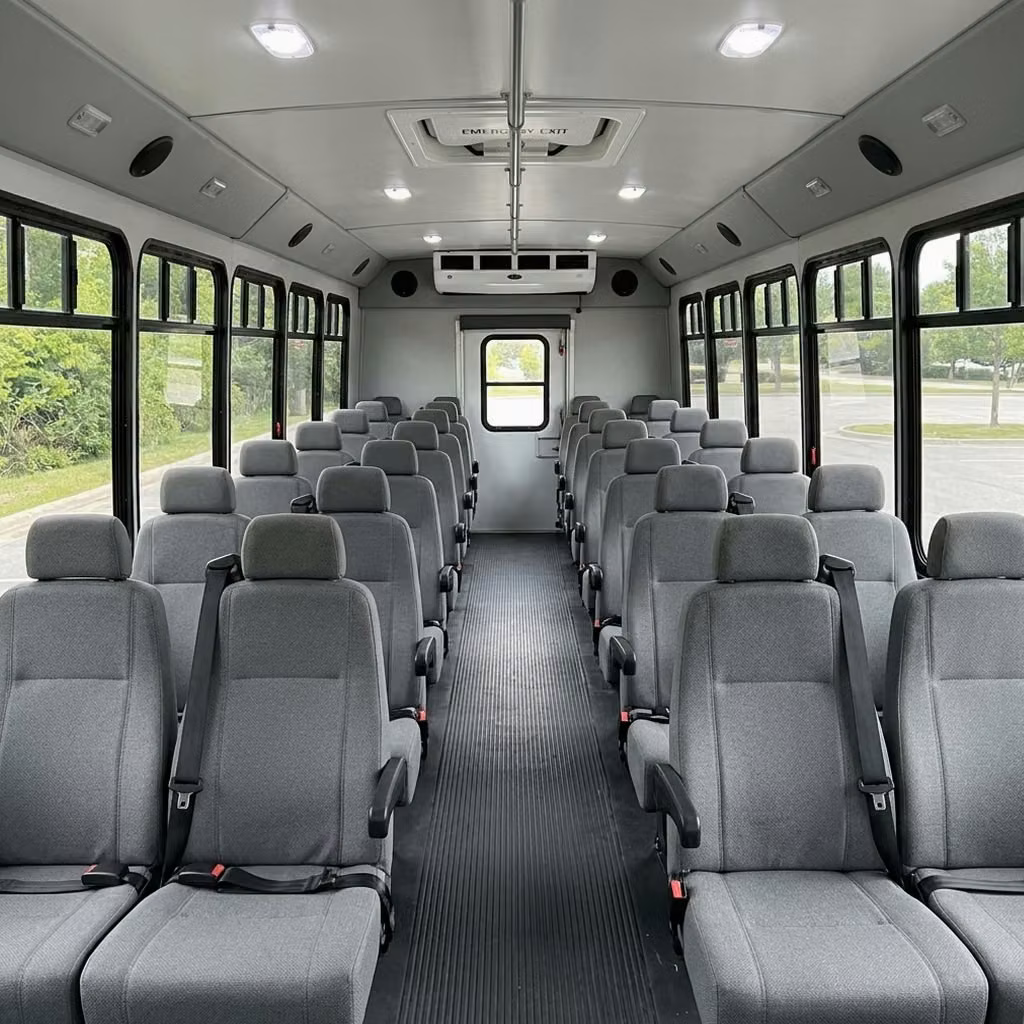 casselberry 30 passenger minibus seating
