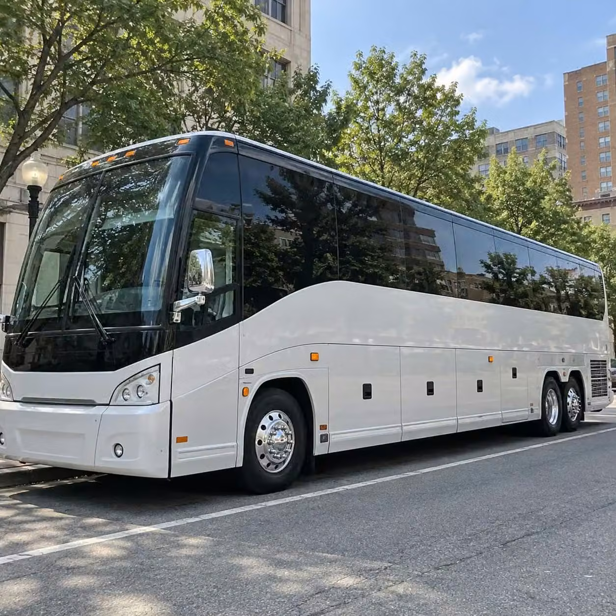 casselberry modern charter buses for destination weddings