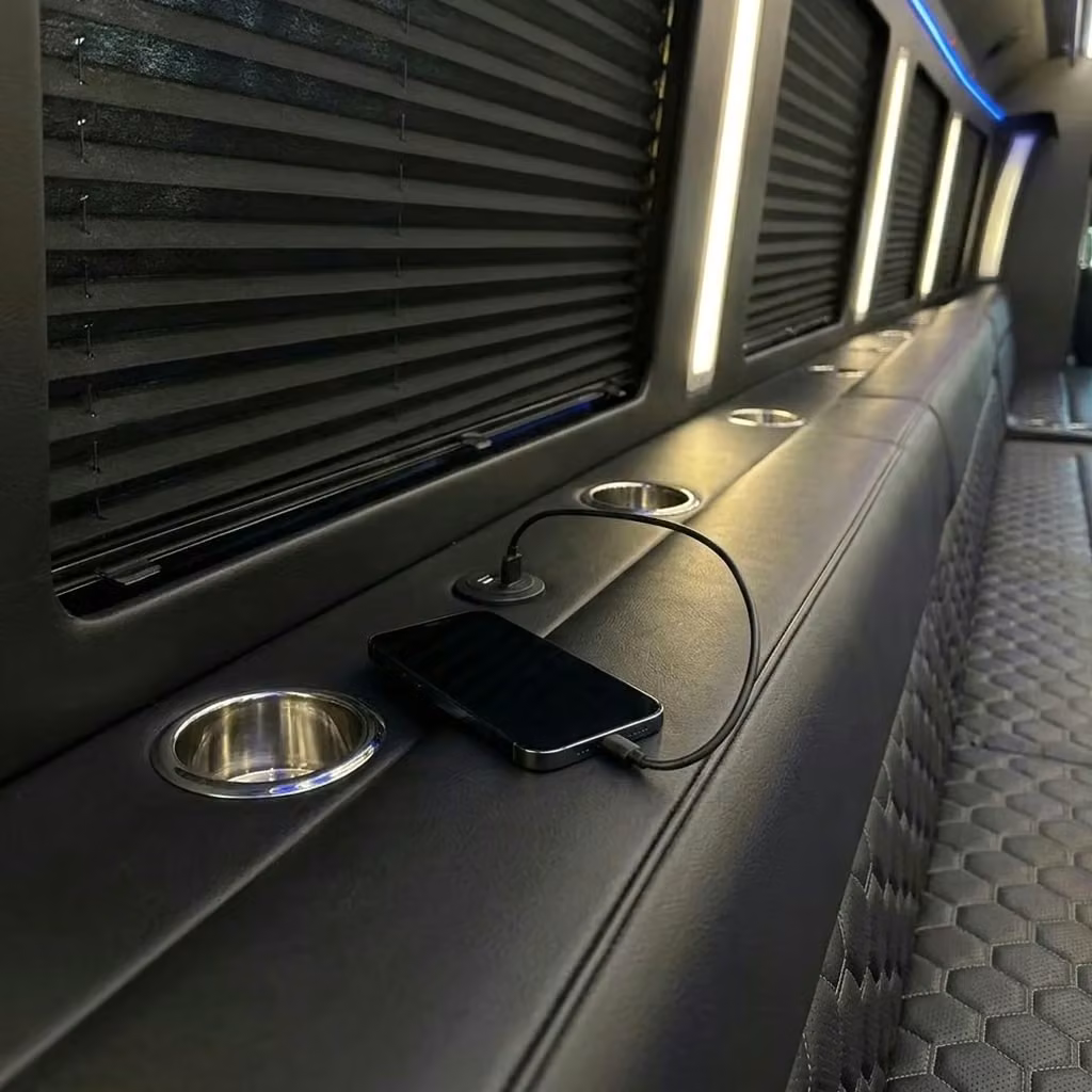 casselberry party bus usb charging