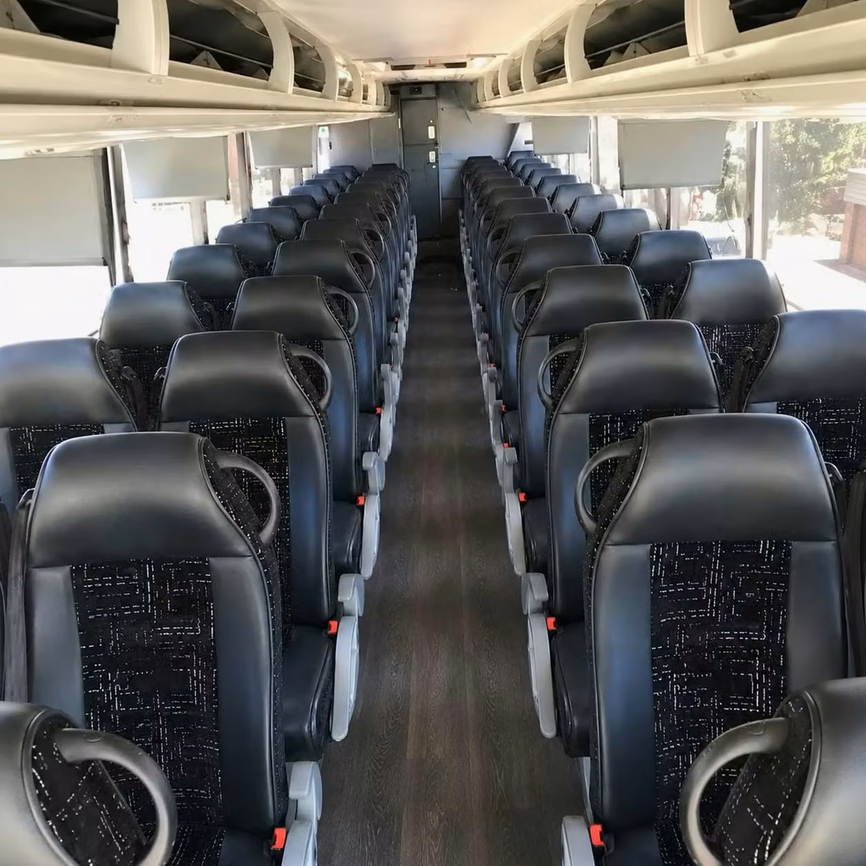 56 passenger charter bus interior